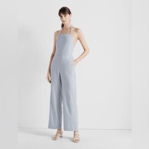 Club Monaco backless linen jumpsuit